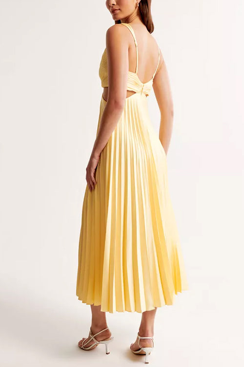 Elsa | Elegant Plisserat Maxiklänning