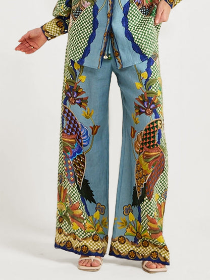 Bohemiskt blommigt set