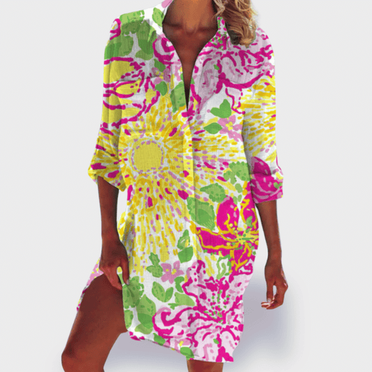 Brigitte | Färgglad och Lätt Sommardress