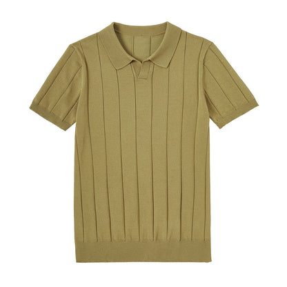 Affärsmässig kortärmad polo