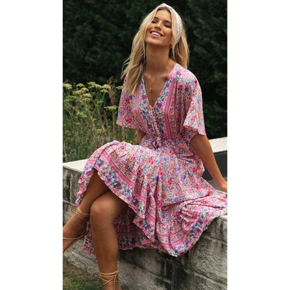 Juul™ | Country Ibiza Style Klänning Lång