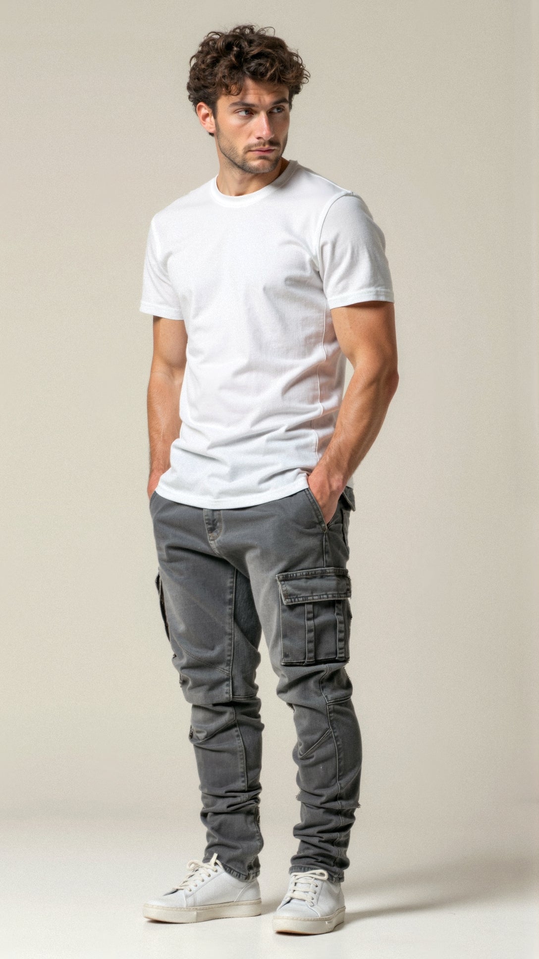 Casper™ | Stretchiga cargojeans