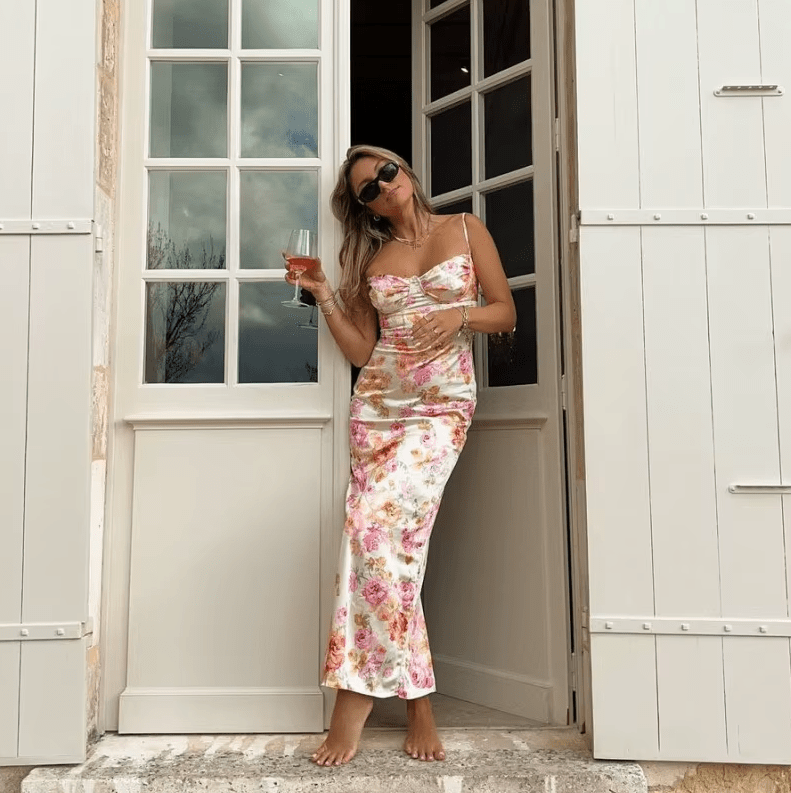 Beau | Sommarmaxi med blommönster