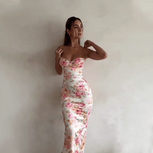 Beau | Sommarmaxi med blommönster