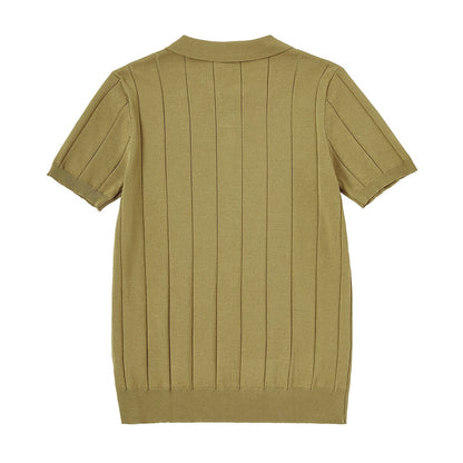 Affärsmässig kortärmad polo