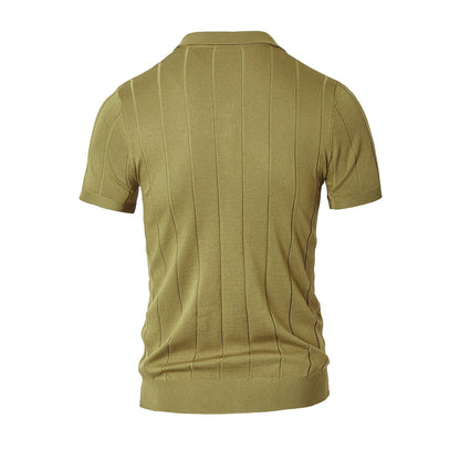 Affärsmässig kortärmad polo